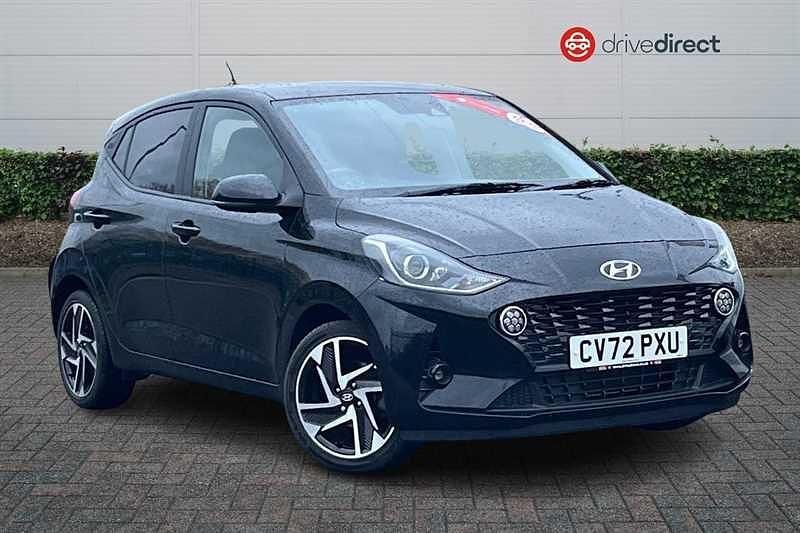 Black Used 2022 Hyundai i10 Premium Hatchback | £13,715 (Fair price) - Image 1/4