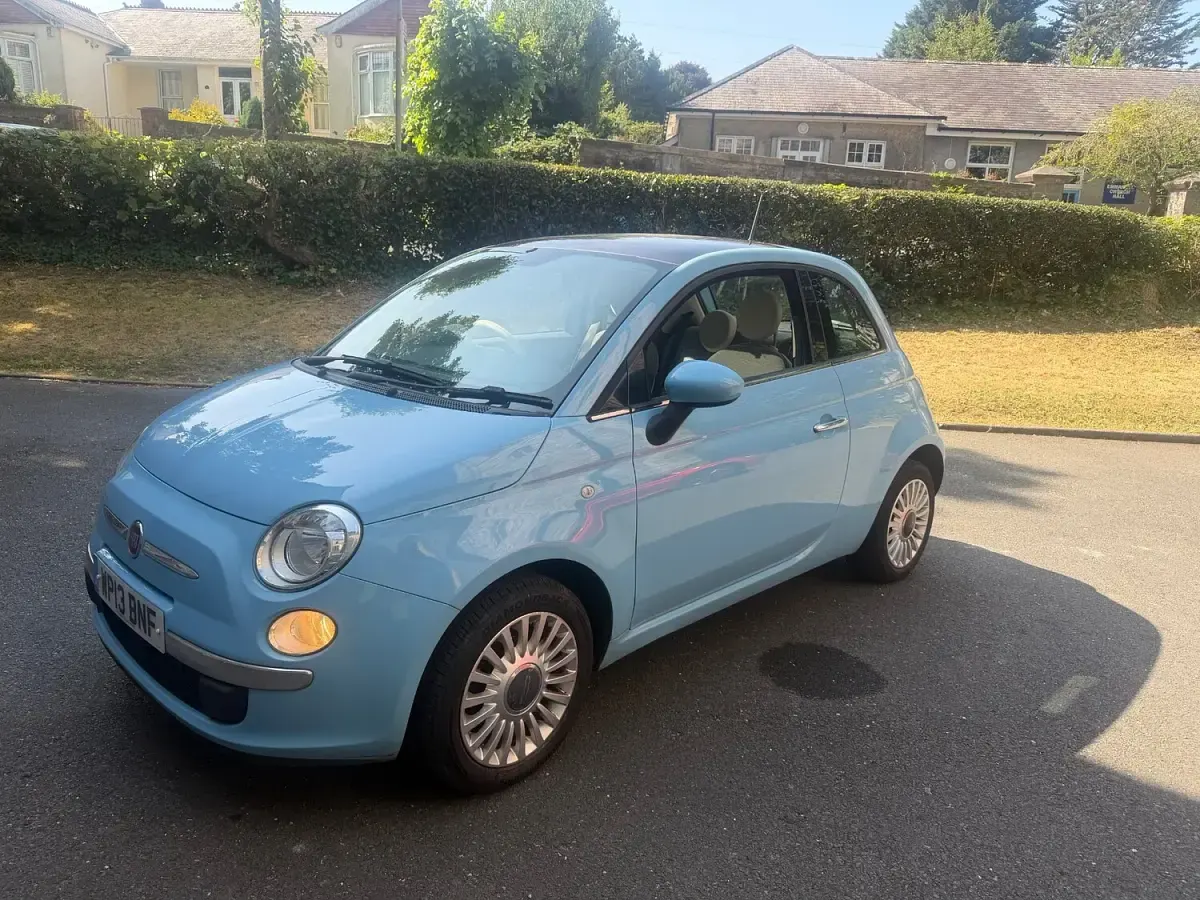 Used Fiat 500 Lounge 69 HP (50 kW) 2013 Blue Hatchback