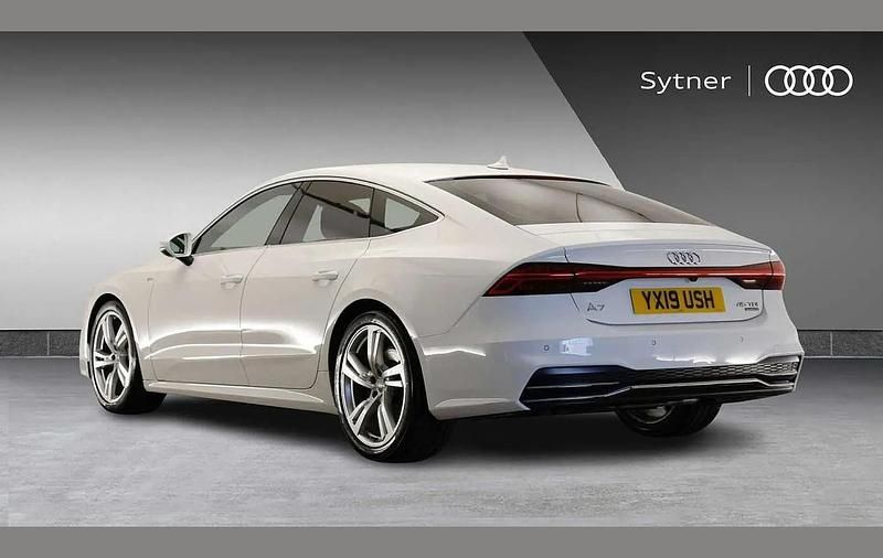 Used Audi A7 S-Line 228 HP (167 kW) 2019 White Sedan