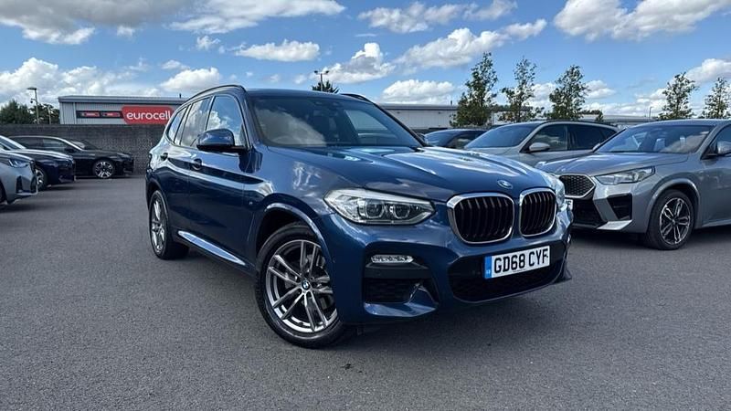 Blue Used 2019 BMW X3 M Sport SUV | £19,811 (Fair price) - Image 1/4