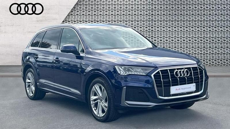 Blue Used 2023 Audi Q7 Black Edition SUV | £44,424 (Good price) - Image 1/4