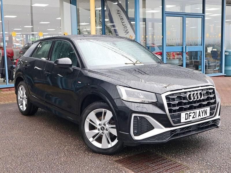 Mythos black Used 2021 Audi Q2 S-Line SUV | £17,289 (Fair price) - Image 1/4