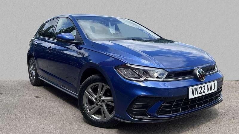 Blue Used 2022 VW Polo R-line Hatchback | £16,770 (Fair price) - Image 1/4