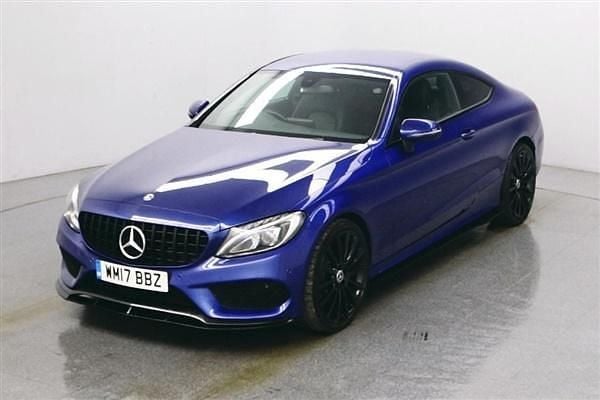Blue Used 2017 Mercedes C300 AMG line Coupe | £15,490 (Fair price) - Image 1/4