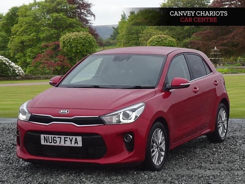 Used Kia Rio 2017 Red Hatchback