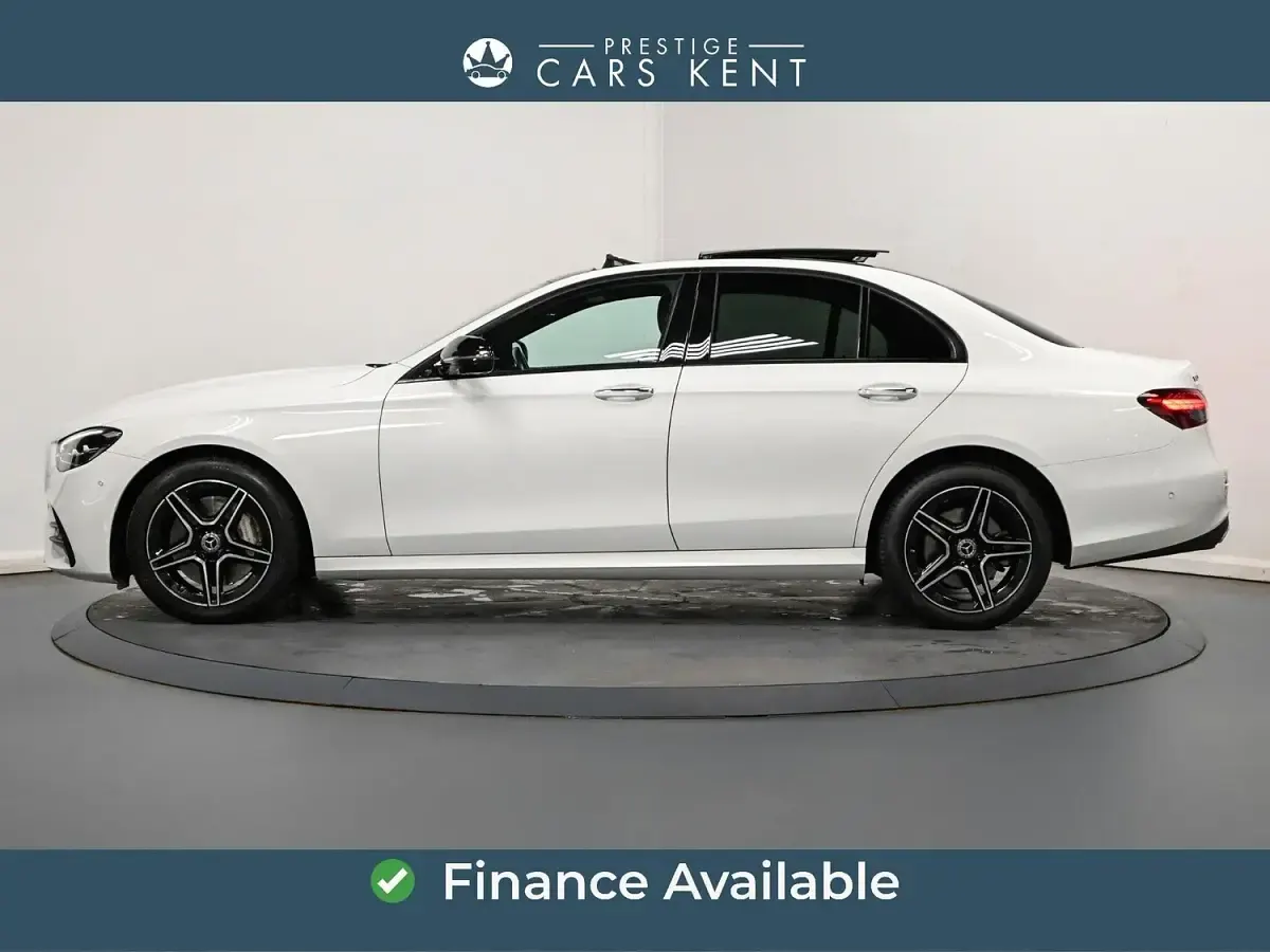 Used Mercedes E300 AMG line 2023 White Sedan