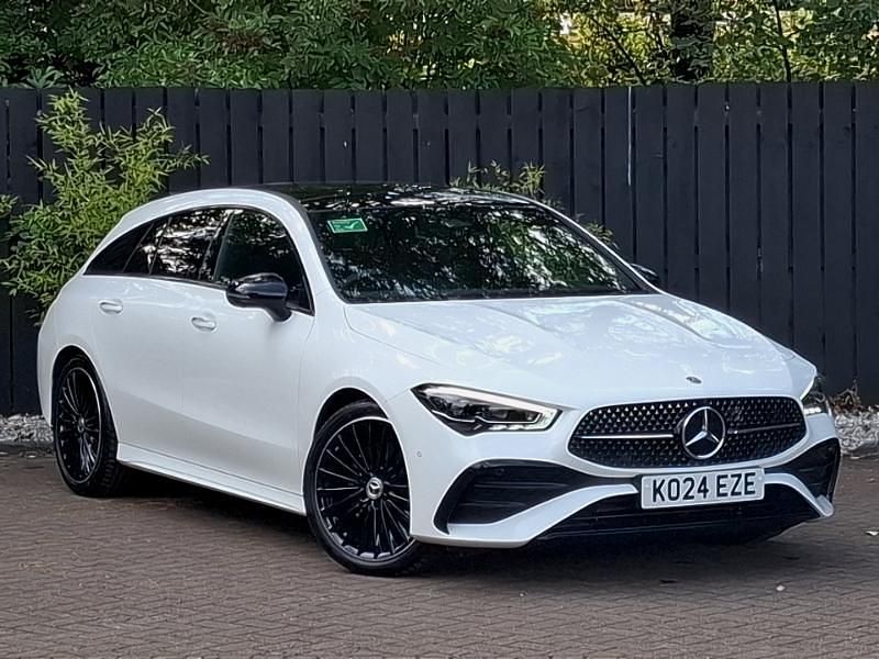 White Used 2024 Mercedes CLA220 AMG Line Premium Plus Sedan | £31,998 (Fair price) - Image 1/4