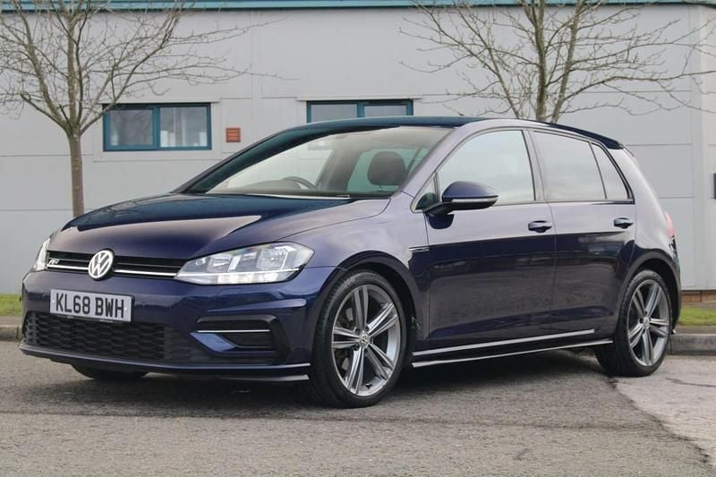 Used VW Golf VII R-line 150 HP (110 kW) 2019 Blue Hatchback
