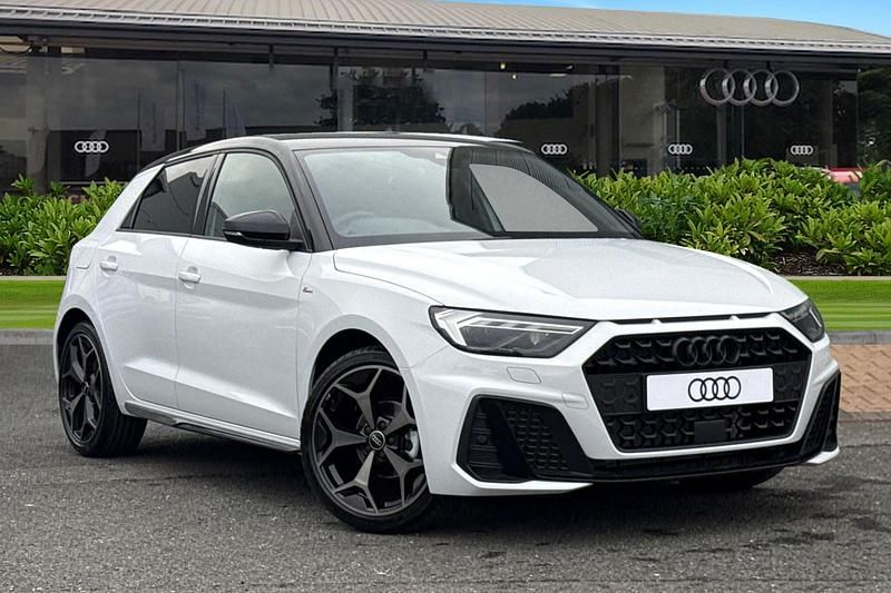 New Audi A1 Sportback Black Edition 110 HP (80 kW) 2026 White Hatchback