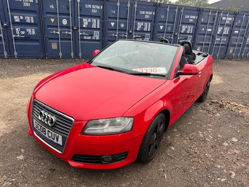 Red Used 2008 Audi A3 Cabriolet Sport Cabriolet | £2,495 (Fair price) - Image 1/4