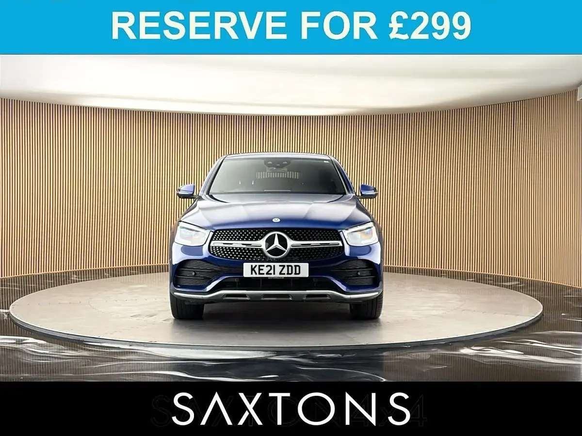 Used Mercedes GLC300 AMG line 258 HP (189 kW) 2021 Blue SUV