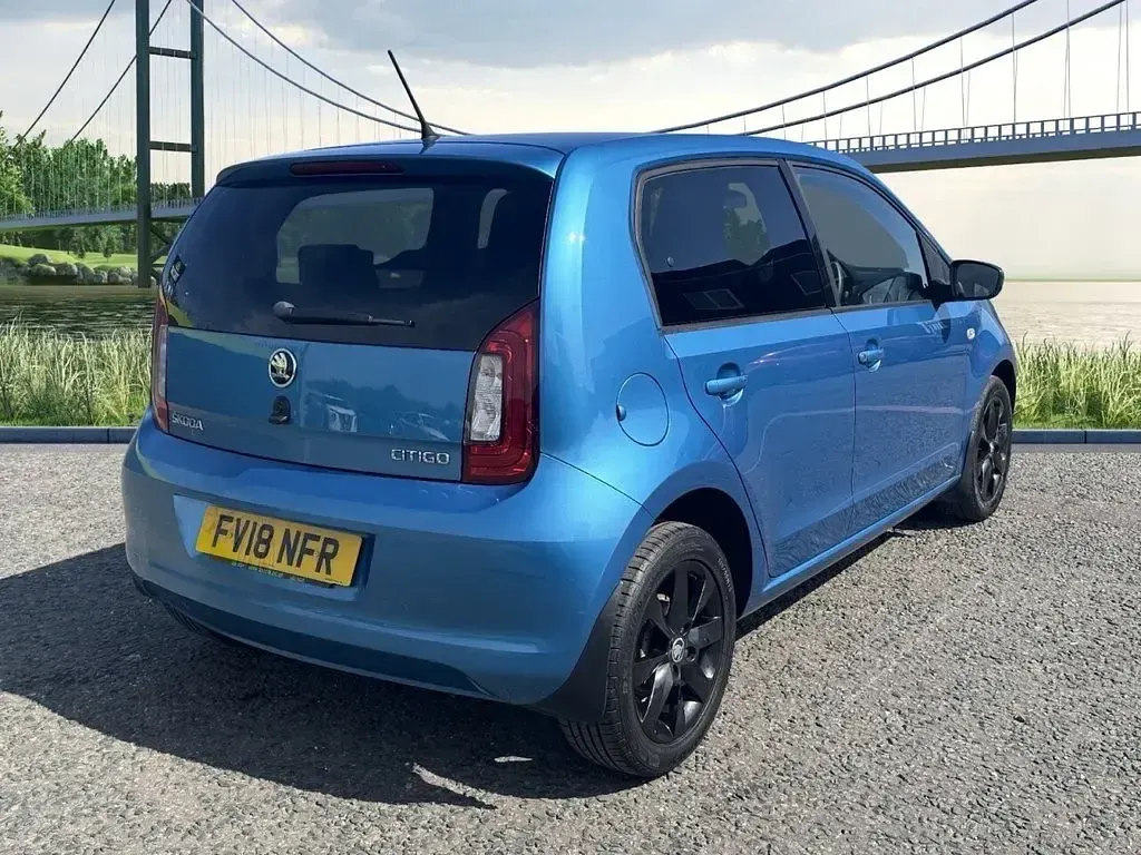 Used Skoda Citigo Colour Edition 60 HP (44 kW) 2018 Blue Hatchback