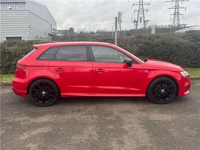 Used Audi A3 Black Edition 2017 Red Hatchback