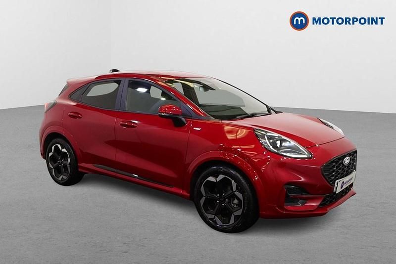 Red Used 2025 Ford Puma Gen-E ST-Line X Hatchback | £21,699 (Fair price) - Image 1/4