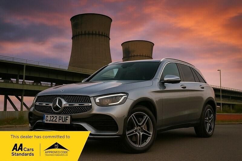 Grey Used 2022 Mercedes GLC220 AMG line Estate | £20,990 (Good price) - Image 1/3