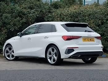 Used Audi A3 S-Line 110 HP (80 kW) 2021 White Sedan