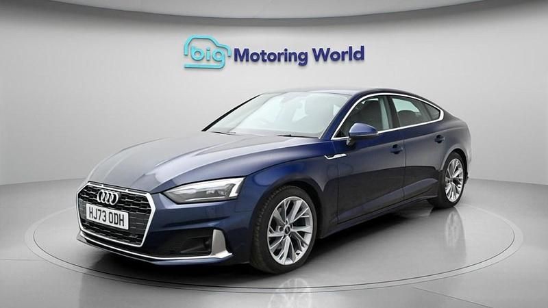 Used Audi A5 Sportback Sport 150 HP (110 kW) 2023 Blue Hatchback