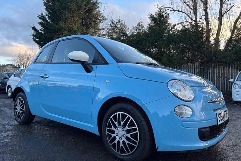 Used Fiat 500 69 HP (50 kW) 2014 Blue Hatchback