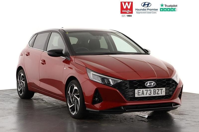 Red Used 2023 Hyundai i20 Ultimate Hatchback | £15,995 (Fair price) - Image 1/3