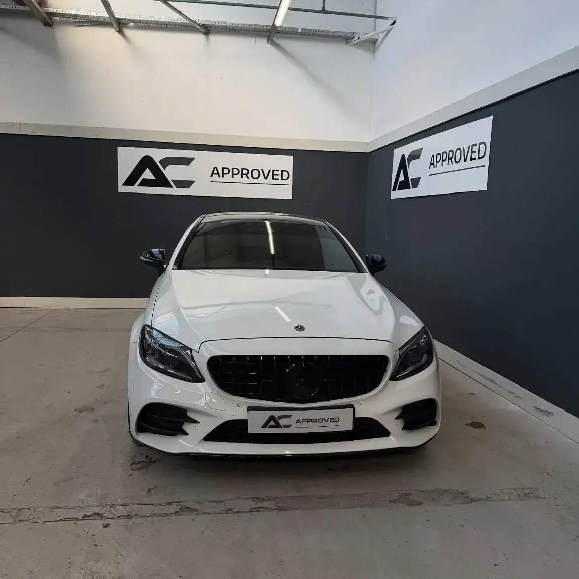 Used Mercedes C220 AMG line 2019 White Coupe