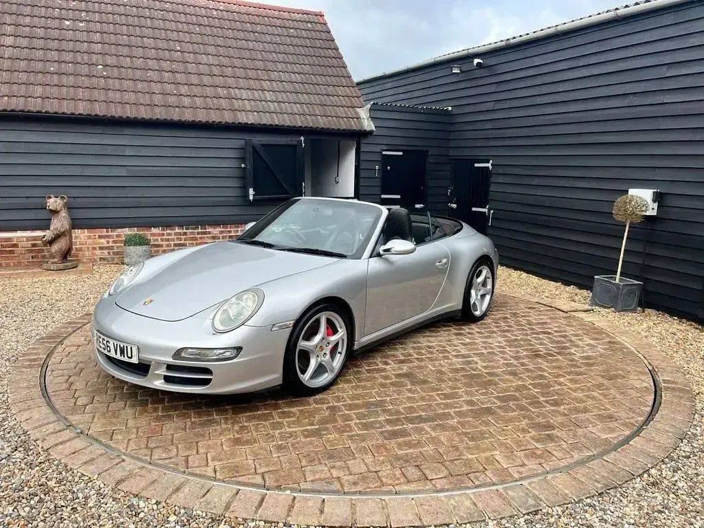 Used Porsche 997 350 HP (257 kW) 2006 Silver Cabriolet