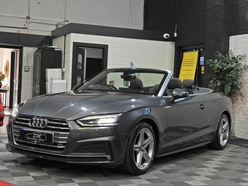 Used Audi A5 Cabriolet S-Line 190 HP (139 kW) 2017 Grey Cabriolet