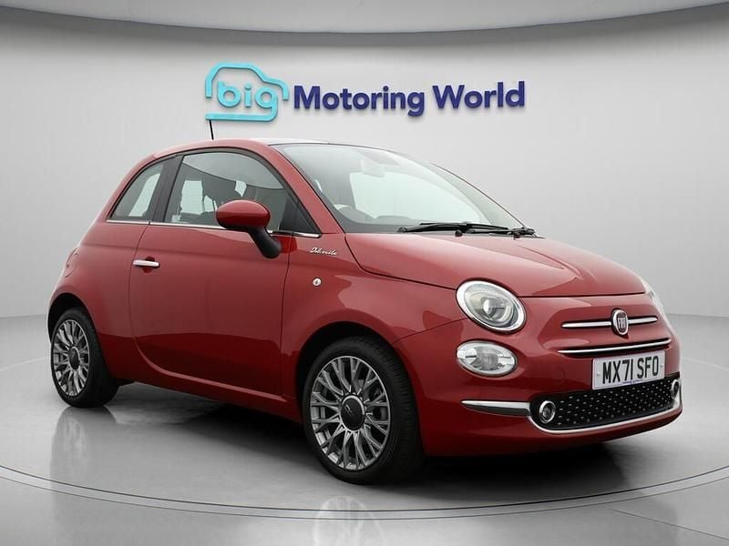 Red Used 2021 Fiat 500 Dolcevita Hatchback | £10,300 (Fair price) - Image 1/4