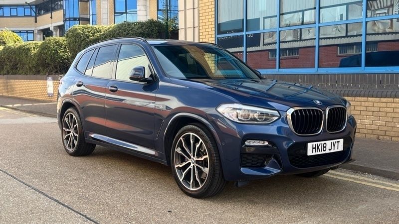 Blue Used 2018 BMW X3 M Sport SUV | £22,500 (Expensive) - Image 1/4