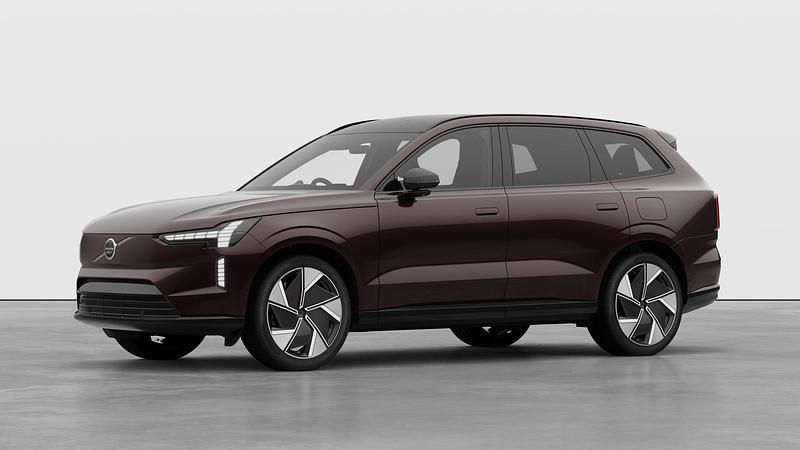 New Volvo EX90 Ultra 500 kW (680 HP) 2026 Mulberry red SUV