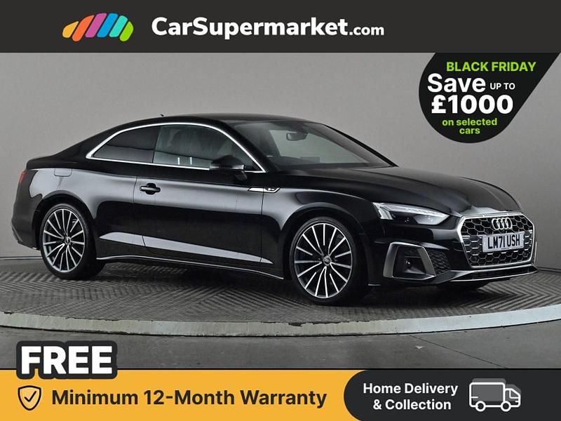 Black Used 2021 Audi A5 S-Line Coupe | £24,197 (Good price) - Image 1/3