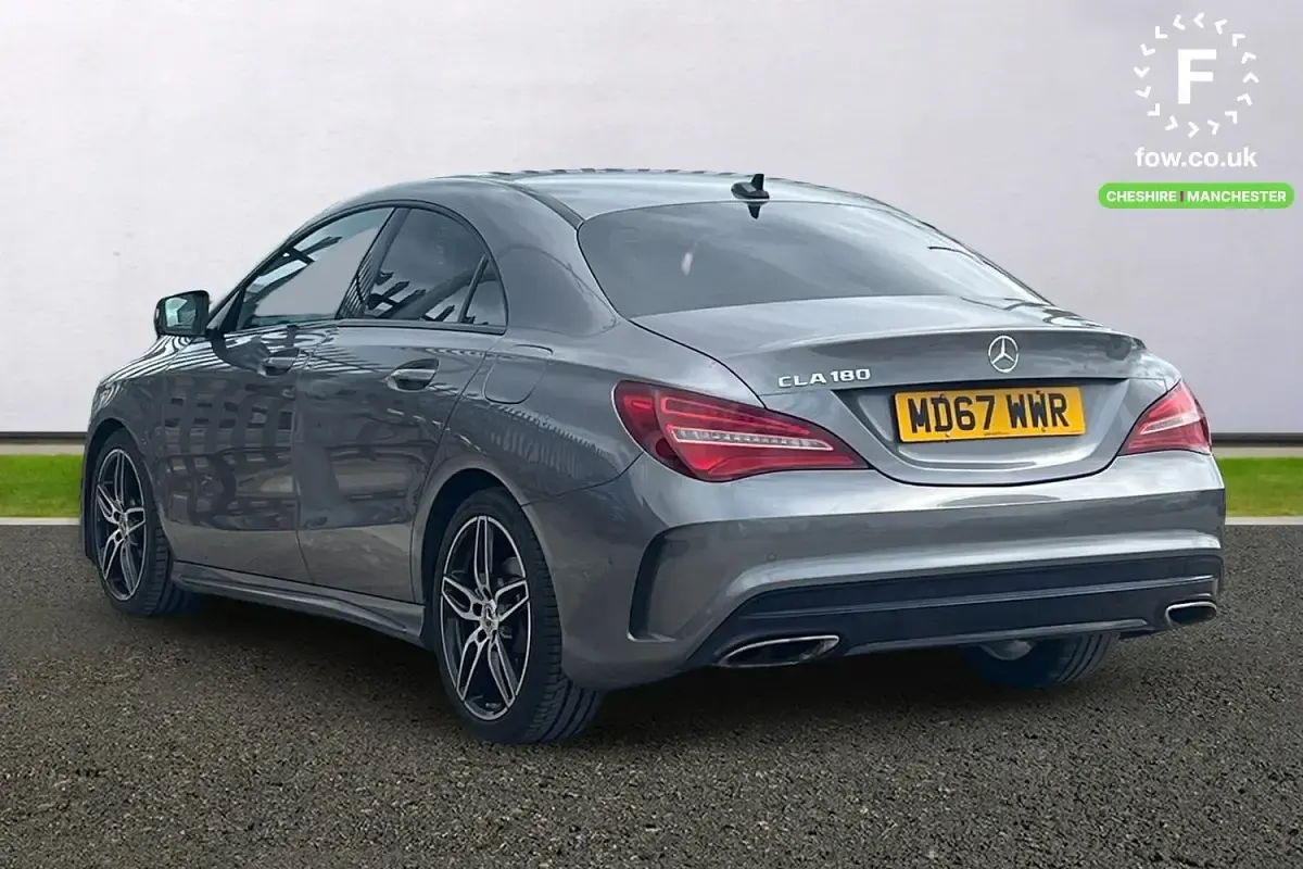 Used Mercedes CLA180 AMG line 122 HP (89 kW) 2017 Grey Coupe