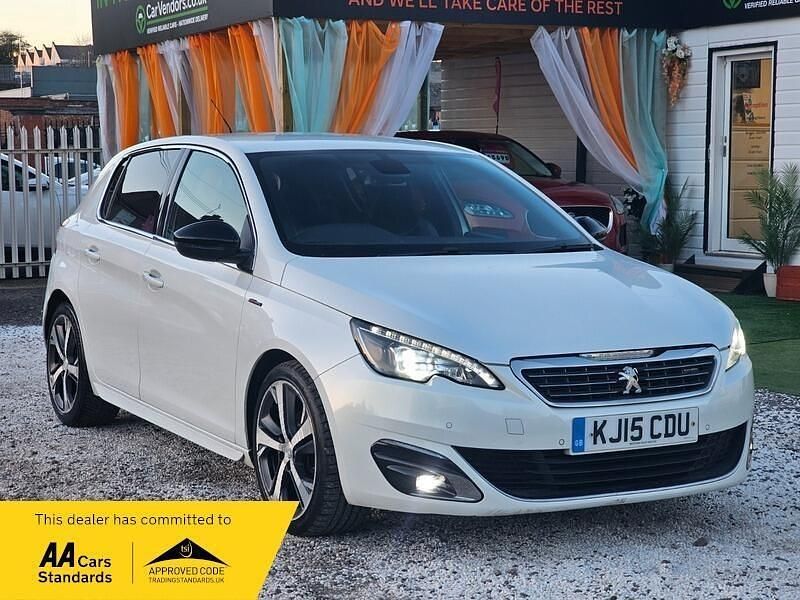 Used Peugeot 308 GT-line 130 HP (95 kW) 2015 White Hatchback