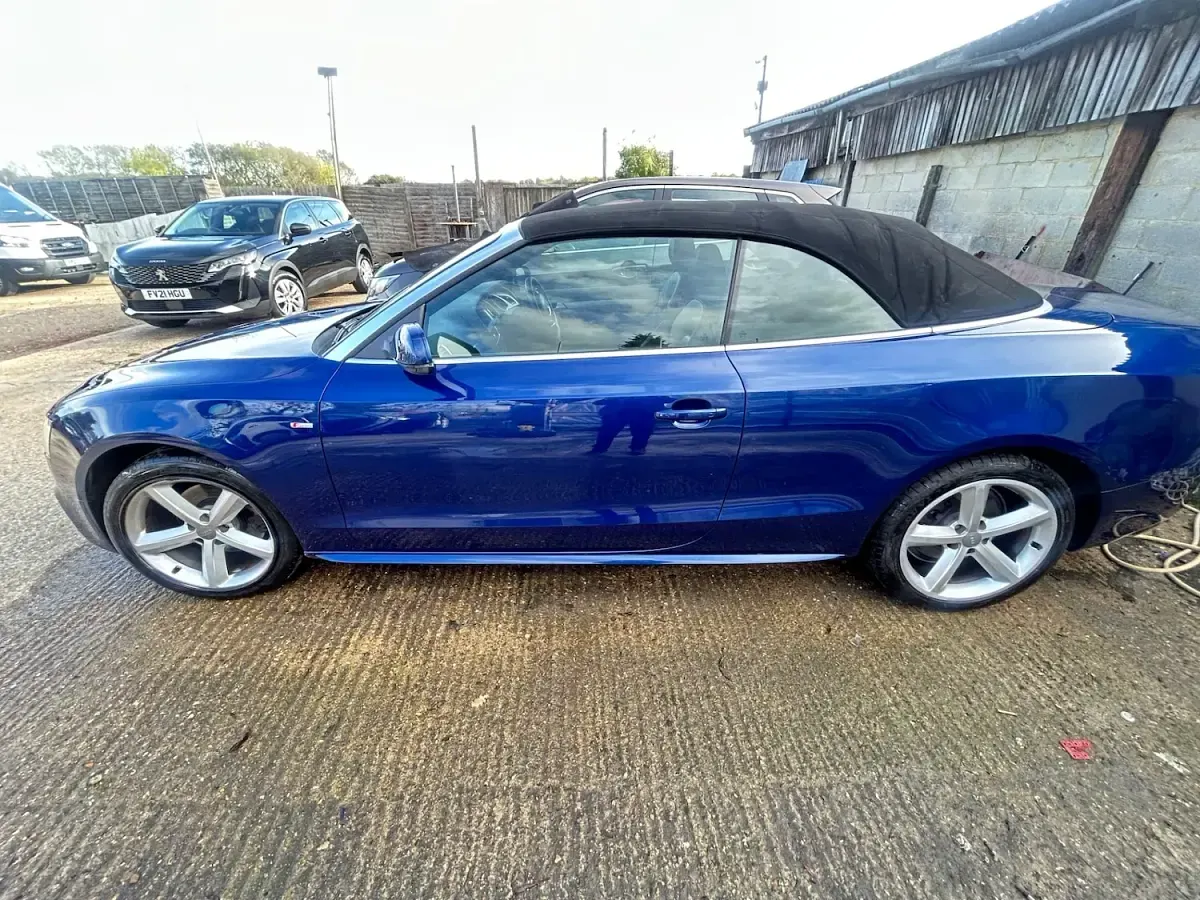 Used Audi A5 Cabriolet S-Line 2013 Blue Cabriolet