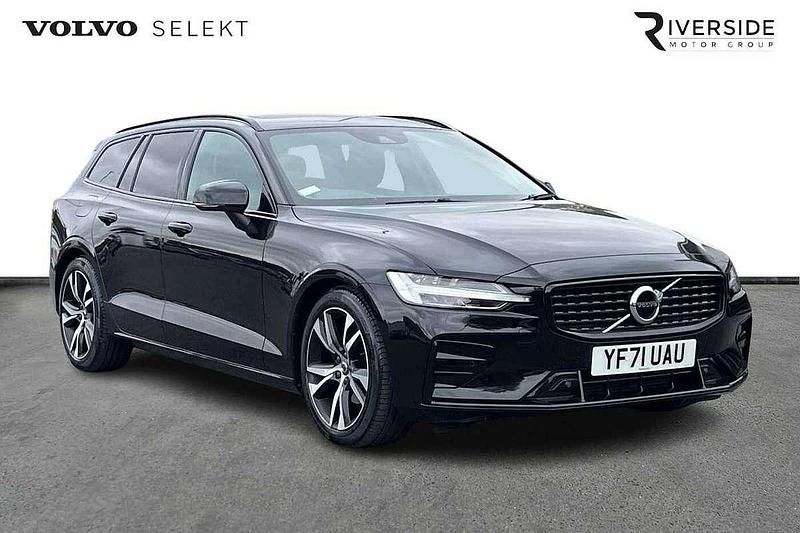Onyx black Used 2021 Volvo V60 R-Design Estate | £25,000 (A bit pricey) - Image 1/4