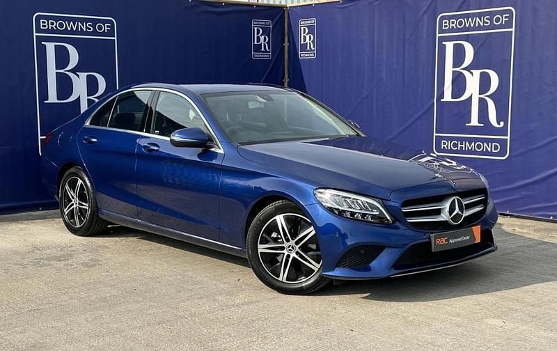 Blue Used 2018 Mercedes C200 Sedan | £14,399 (Good price) - Image 1/3