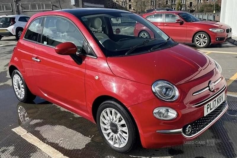 Used Fiat 500 Lounge 69 HP (50 kW) 2017 Red Hatchback