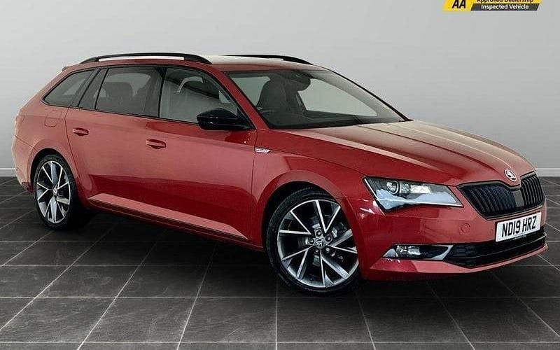 Red Used 2019 Skoda Superb SportlinePlus Estate | £11,995 (Super price) - Image 1/2