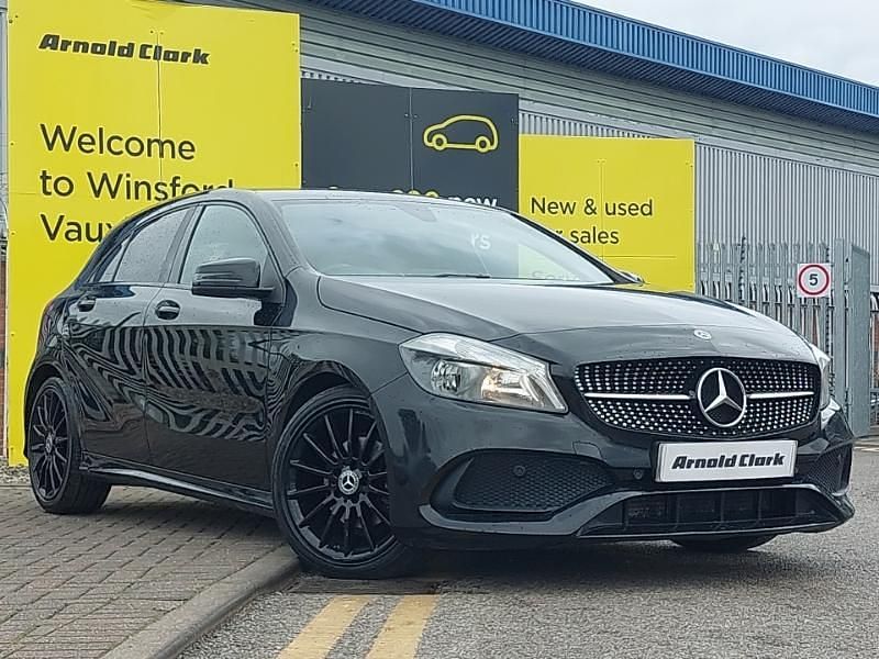 Black Used 2017 Mercedes A160 AMG line Hatchback | £11,498 (A bit pricey) - Image 1/4