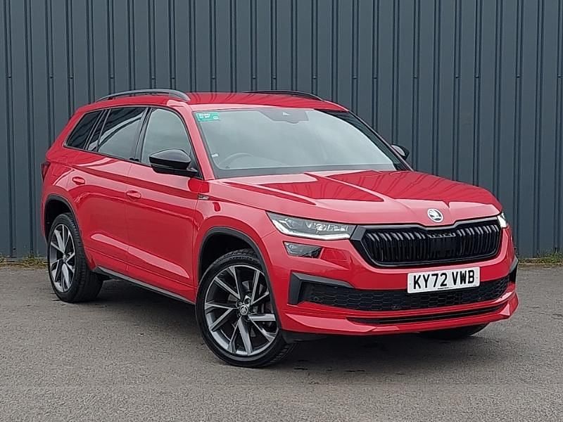 Used Skoda Kodiaq SportLine 150 HP (110 kW) 2023 Red SUV