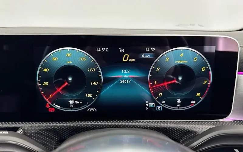 Used Mercedes CLA220 AMG line 190 HP (139 kW) 2019 Black Coupe