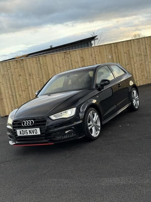 Used Audi A3 S-Line 110 HP (80 kW) 2015 Black Hatchback