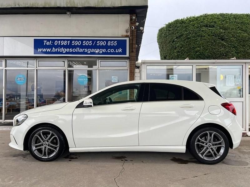 Used Mercedes A160 Sport Edition 102 HP (75 kW) 2018 White Hatchback