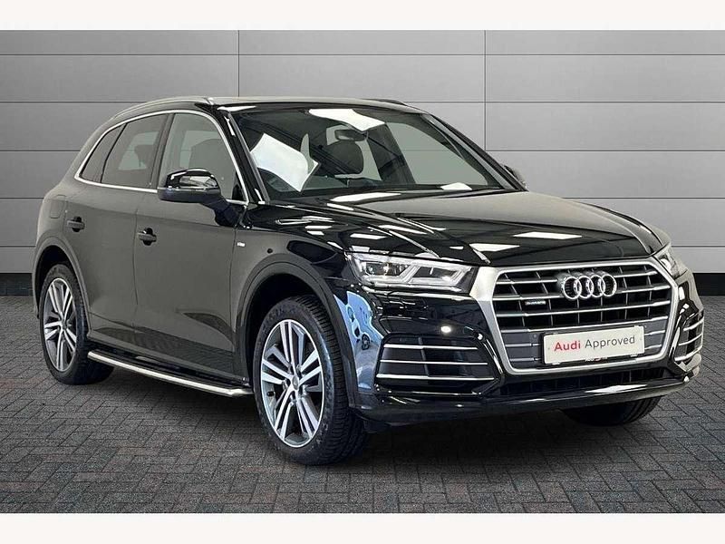 Mythos black Used 2018 Audi Q5 S-Line SUV | £26,395 (Fair price) - Image 1/4