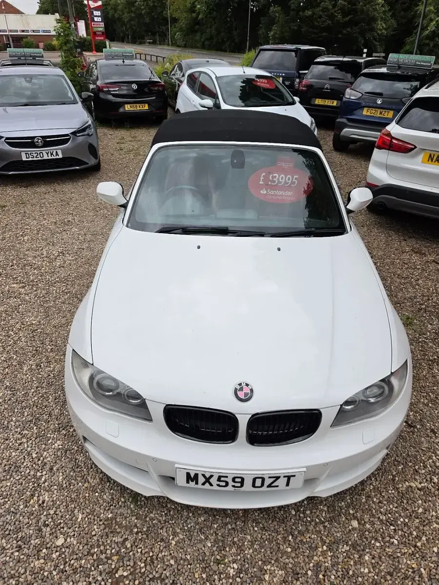 Used BMW 120 Cabriolet M Sport 177 HP (130 kW) 2009 White Cabriolet