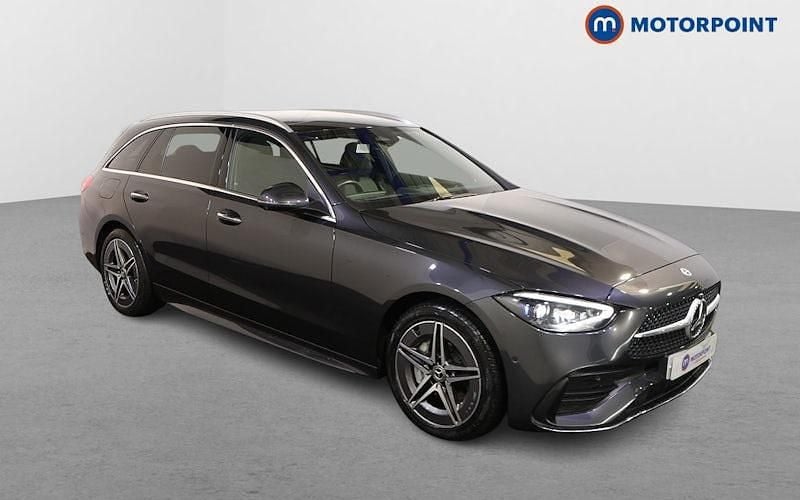 Used 2025 Mercedes C300e AMG Line Premium Plus Estate | £31,549 (Super price) - Image 1/4