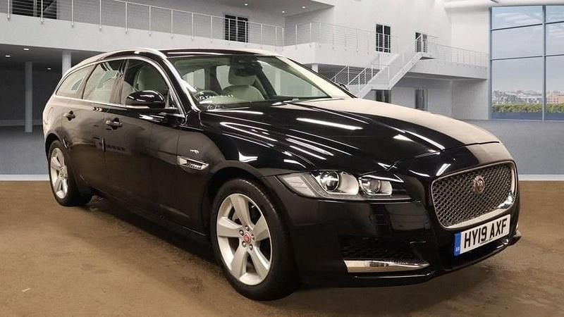 Black Used 2019 Jaguar XF Sportbrake Portfolio Estate | £17,999 (Good price) - Image 1/4