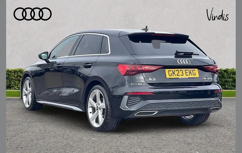 Used Audi A3 S-Line 147 HP (108 kW) 2023 Black Sedan