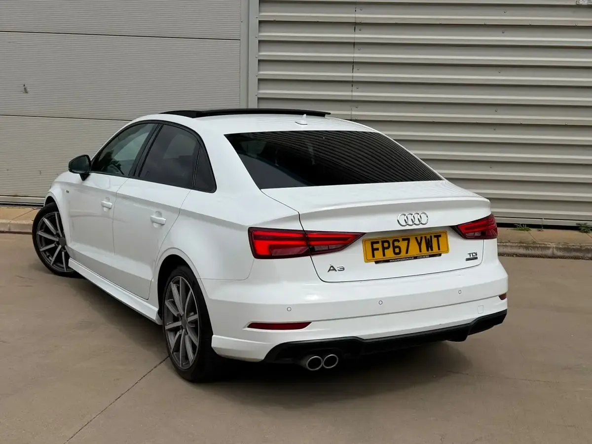 Used Audi A3 Black Edition 184 HP (135 kW) 2017 White Sedan