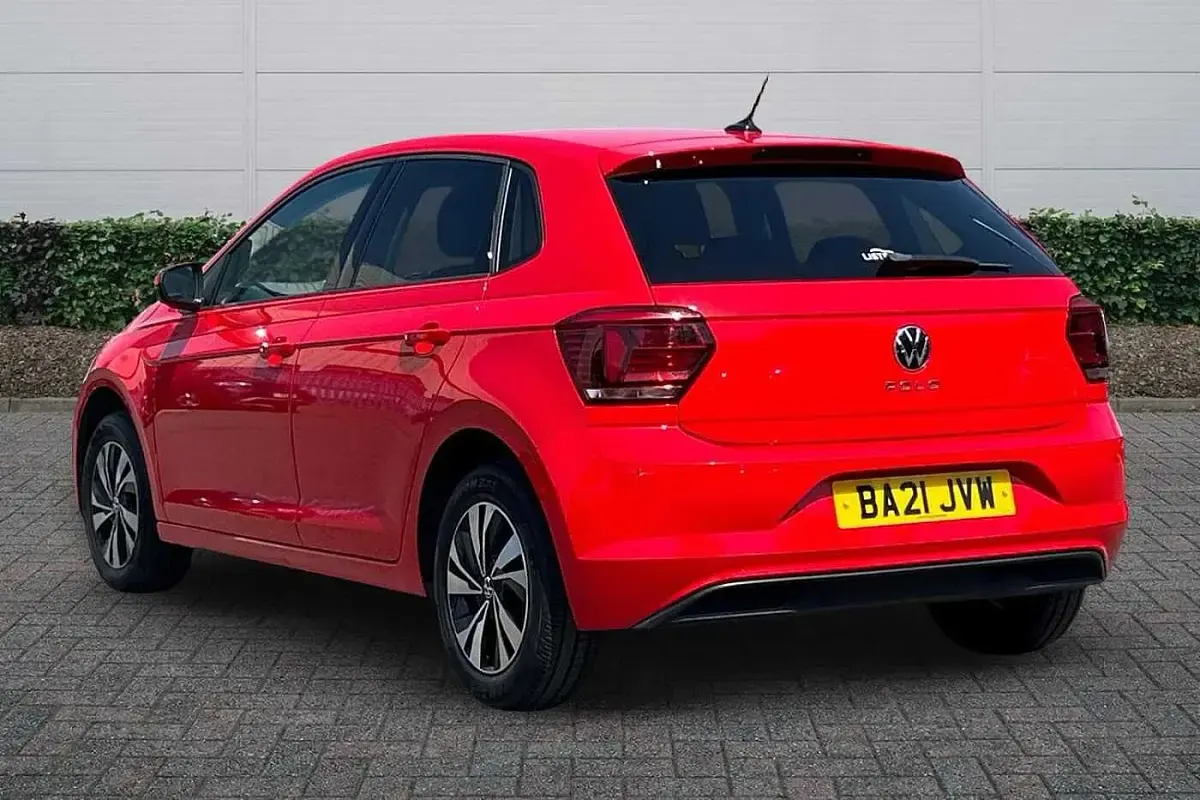 Used VW Polo Match 95 HP (69 kW) 2021 Red Hatchback
