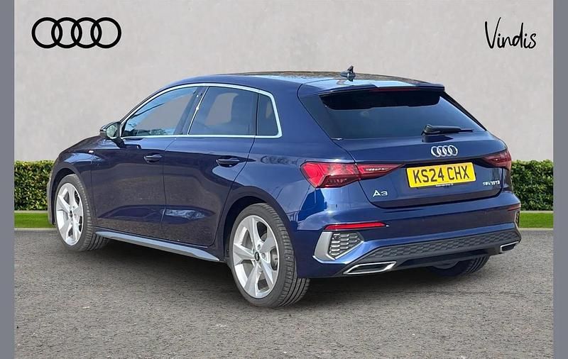 Used Audi A3 S-Line 147 HP (108 kW) 2024 Blue Hatchback